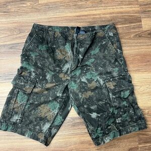 Warehouse Women's Camouflage Cargo Shorts